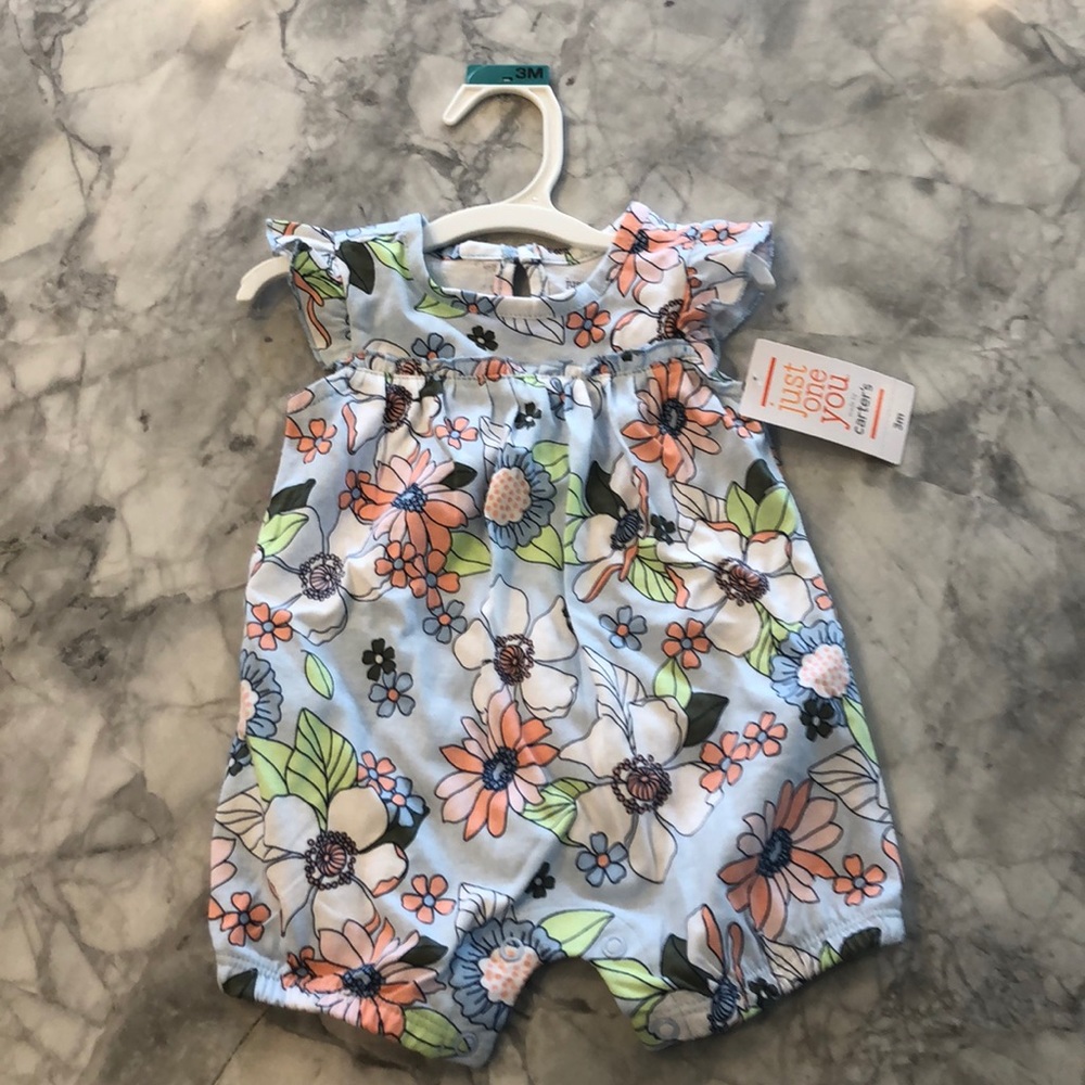 Baby Girl Floral Romper 3M